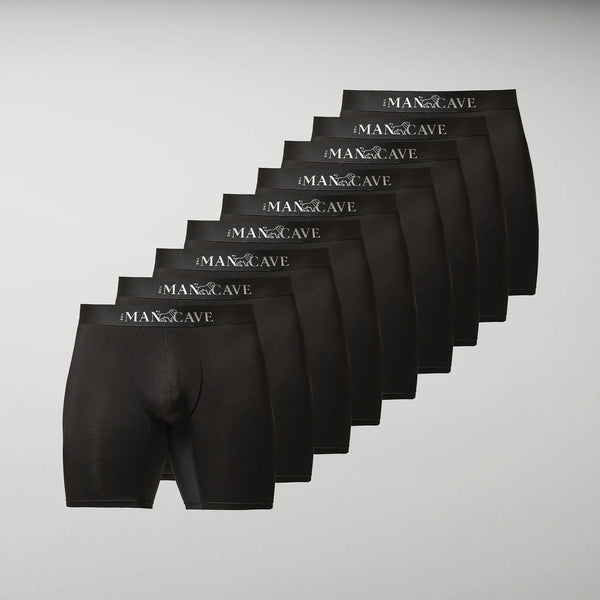 Lange Bambus-Boxershorts (9er-Pack)