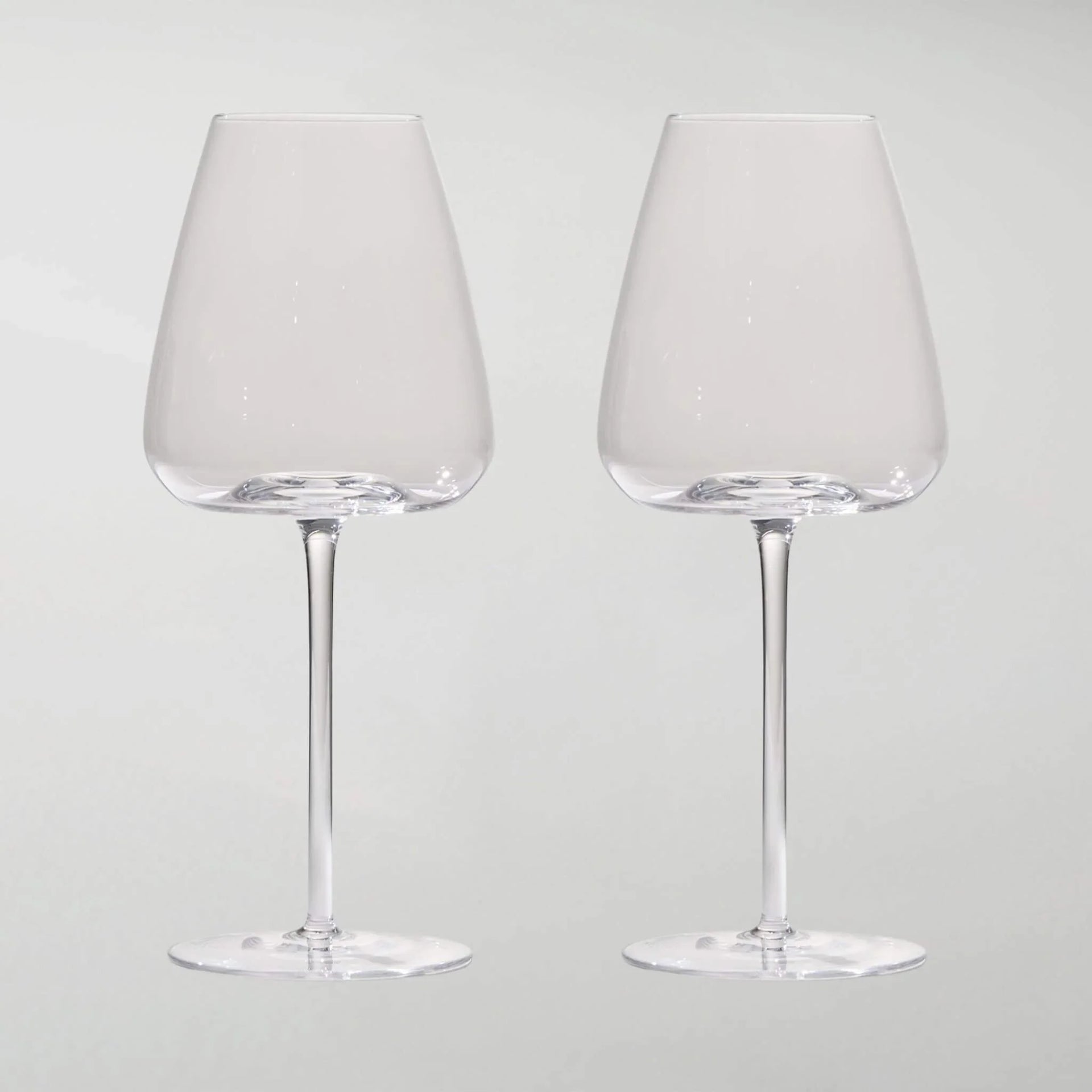 Elegant Mouthblown Crystal Wine Glasses – Set of 2